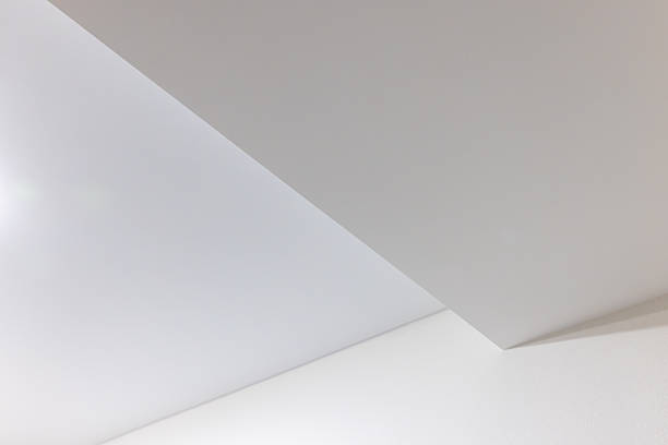 istock Abstract view of a ceiling showcasing minimalistic design, clean angles 2210692224