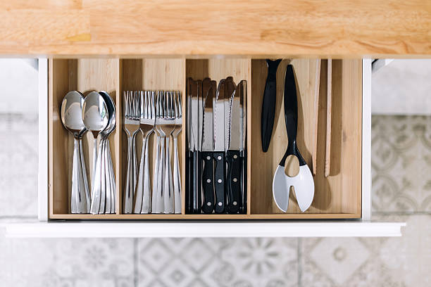 istock Well-organized kitchen drawer with utensils in modern home setting 2210692263
