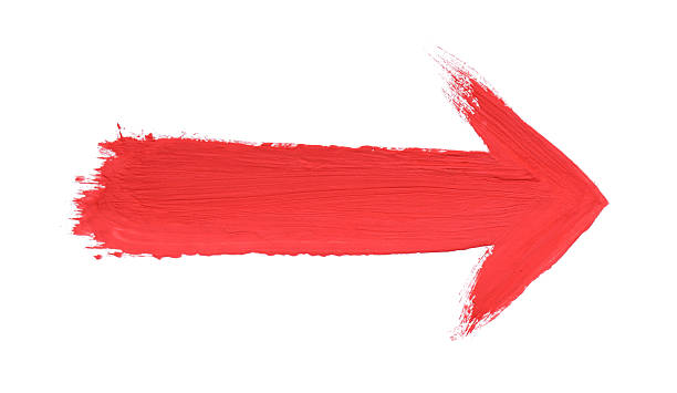 istock One red drawn arrow isolated on white 2210693169