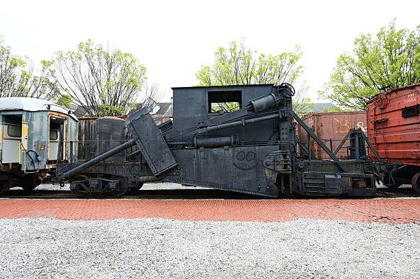 istock 1951 American track Ballast spreader. 2210701281