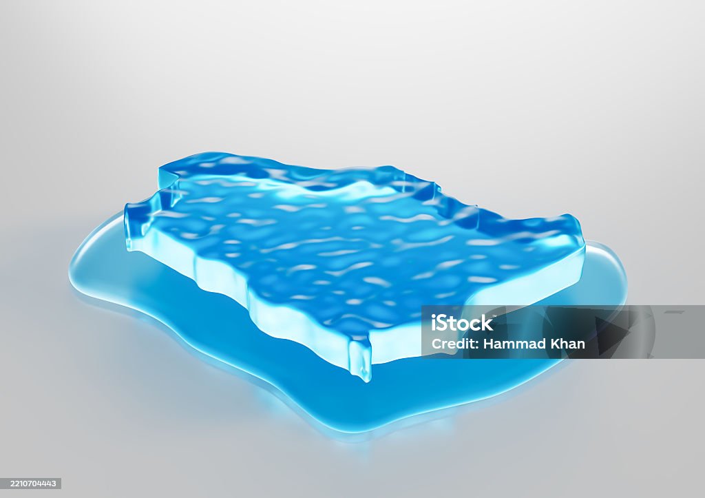 Water Ice Map Of Saudi Arabia Global Warming Melting Glacier In Deep Ocean Blue Water 3d Illustration Accidents and Disasters Stock Photo Water Ice Map Of Saudi Arabia Global Warming Melting Glacier In Deep Ocean Blue Water 3d Illustration Accidents and Disasters Stock Photo