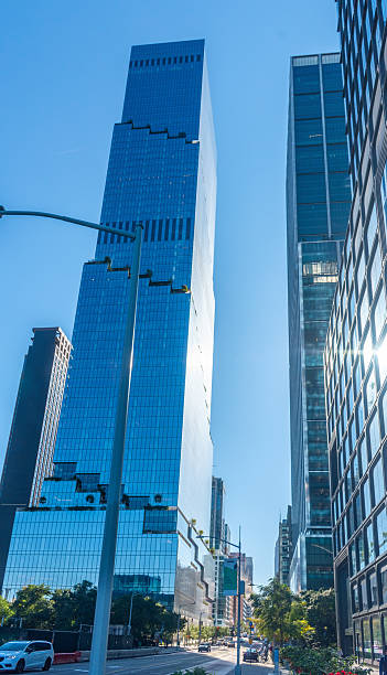 istock Tall skyscrapers under a blue sky in Midtown Manhattan 2210707941