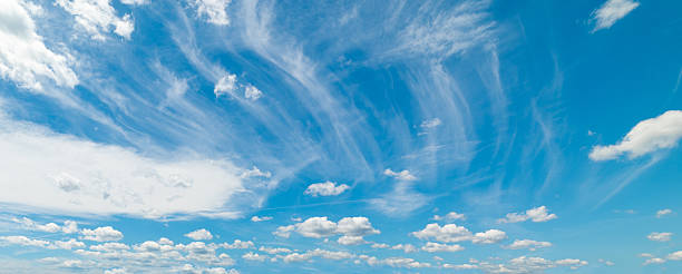 istock Big white clouds and blue sky in springtime 2210710806