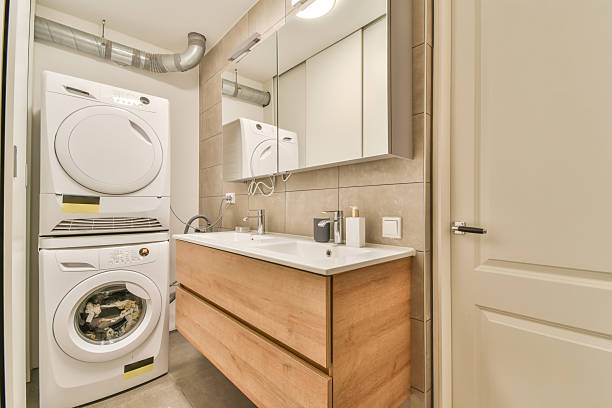 istock Bathroom with marble walls 2210712248
