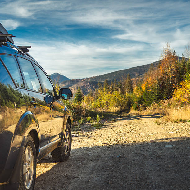 istock car for traveling with a mountain road 2210713488