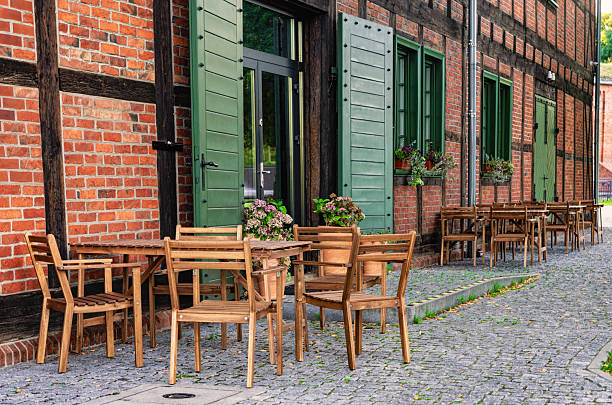 istock Beautiful sidewalk cafe in Gdansk 2210716282