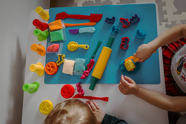 istock Children's games, plasticine, creativity, development, motor skills. 2210717036