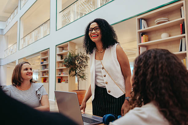 istock Diverse team in an aesthetic workplace engaged in a collaborative meeting 2210718919