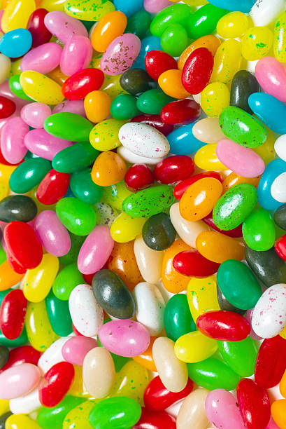 istock Colorful jelly beans isolated on white. 2210720104