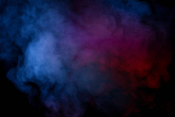 istock Purple and blue steam on a black background. 2210720146