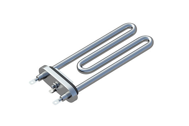 istock Tubular electric heating element isolated on white background. 3d render 2210727261