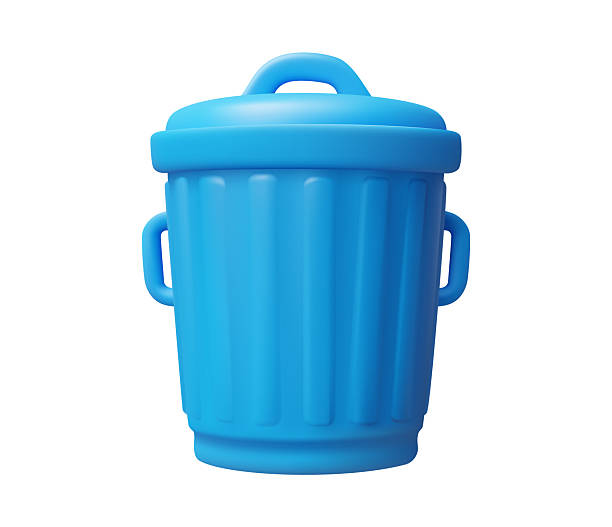 istock 3D illustration vector render of minimalist trash can icon isolated on white background, conveying data deletion, file management, tidiness, system cleaning, for applications, office, UI/UX design. 2210727321