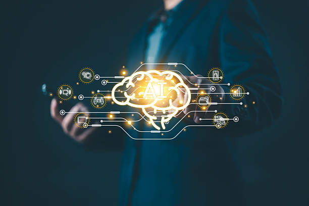 istock AI, Brain AI Artificial intelligence concept, A businessman shows the icon he is pointing at in front of him, Learn to manage AI smart and bigdata from technology, digital technology Transformation 2210729821