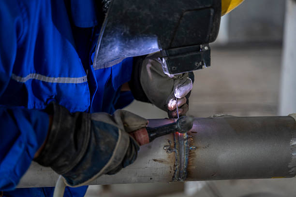 istock A worker is welding steel pipes 2210730305