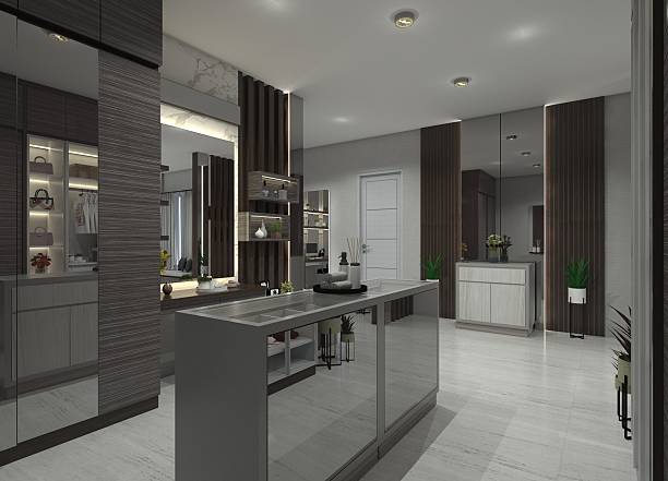 istock Modern Walk in Closet Interior Desain 2210744057