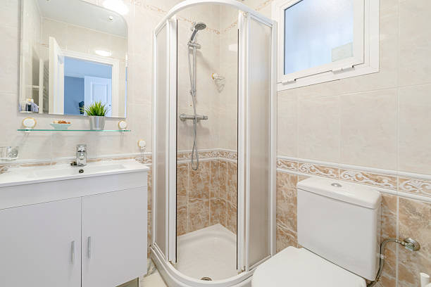 istock Newly fitted guest bathroom in luxury apartment 2210748667