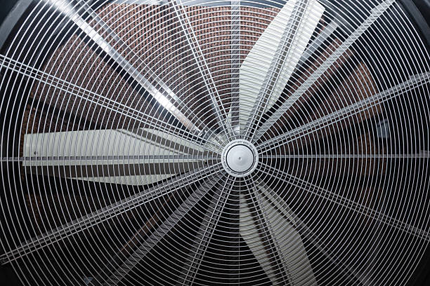 istock External fan of the air conditioner unit. 2210753830