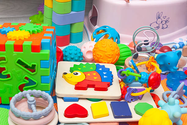 istock Children's educational toys on a play mat. 2210753859
