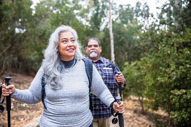 istock Senior Mexican Couple Hiking 2210754402
