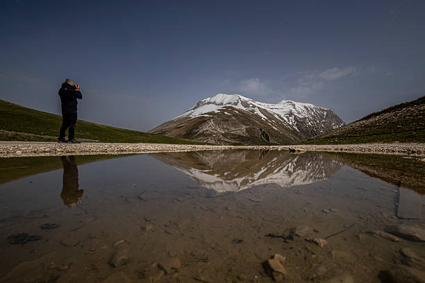 Environmentalist Photographer on Mount Vettore