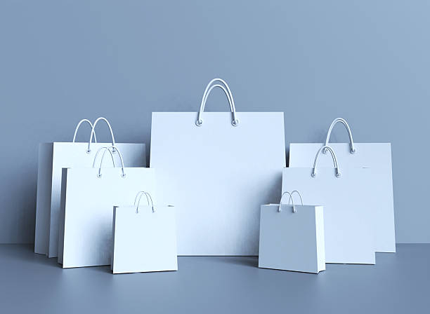 istock Shopping Bags on Gray background 2210755272
