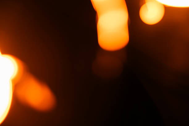 istock Abstract Blurred Orange Light Bokeh as Graphic Design Resource 2210756645