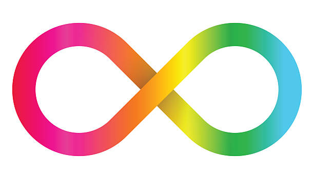 istock Autism rainbow infinity sign. Autistic spectrum. Rainbow gradient in the shape of the infinity symbol. Eight sign colorful gradient. 2210766613