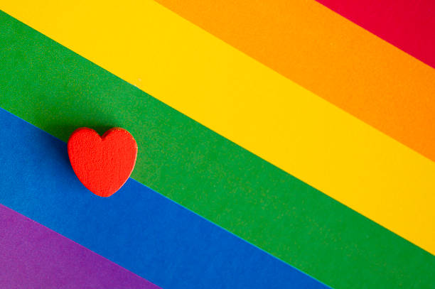 istock Heart on a rainbow background. Pride Month lgbtq concept. 2210772116