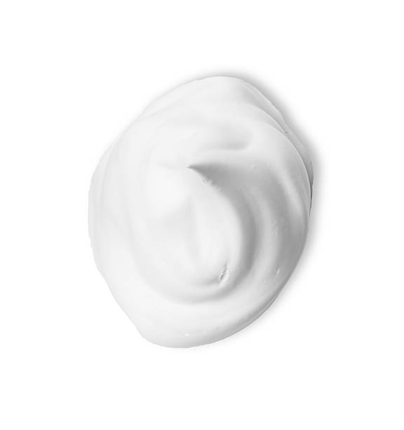istock Sample of fluffy foam isolated on white, top view 2210777121