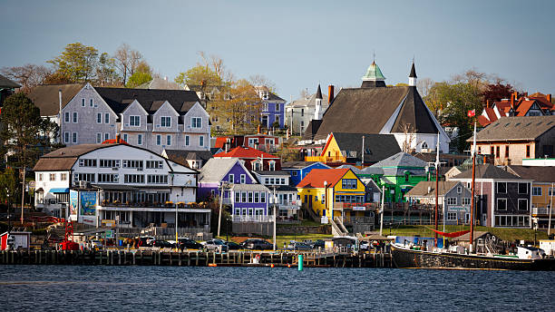 istock Picturesque Coastal Harbor with Scenic Architecture 2210784274