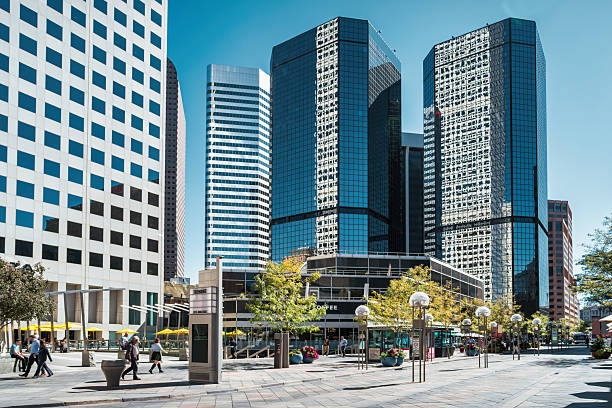 16th Street Mall in downtown Denver Colorado USA.