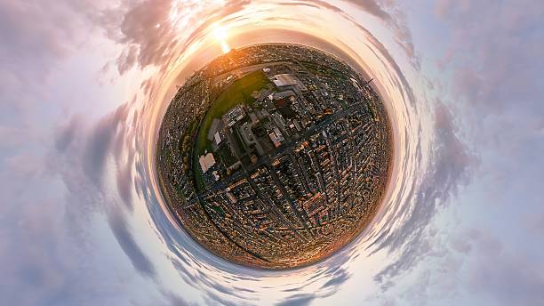 istock A tiny planet aerial view of a sunset over Blackpool in Lancashire, UK 2210791062