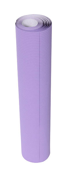 istock One purple wallpaper roll isolated on white 2210809039