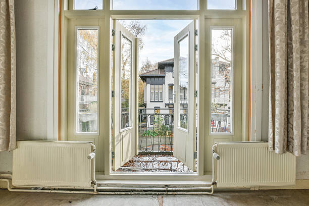 istock opened doors of the balcony 2210813465