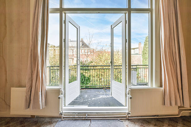 istock opened doors of the balcony 2210816705