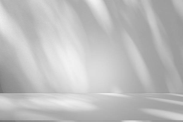 istock Wall interior background, studio and backdrops show products.with shadow from window color white . background for text insertion and presentation product 2210819633