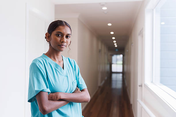Portrait of young Aboriginal Australia nurse