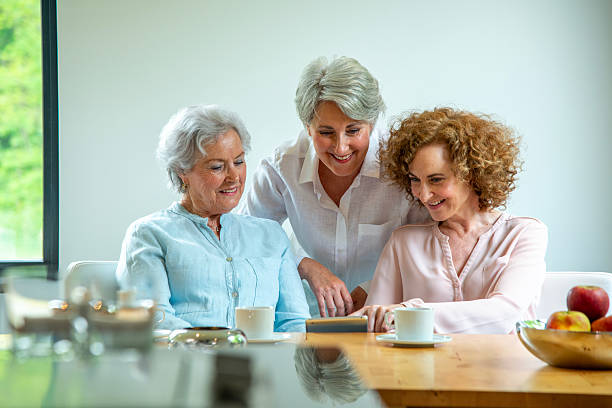 istock Senior Mother and two daughters portrait 2210826378