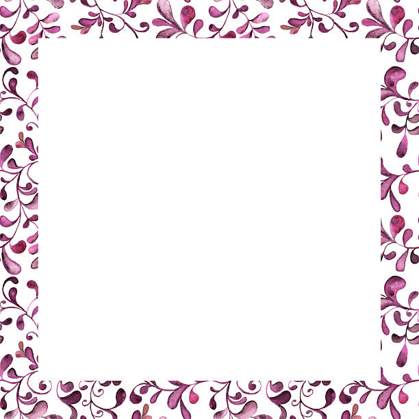 istock Watercolor  frame with flowers. Decorative wreath with hand-drawn flowers is ideal for making birthday cards and invitations 2210828380
