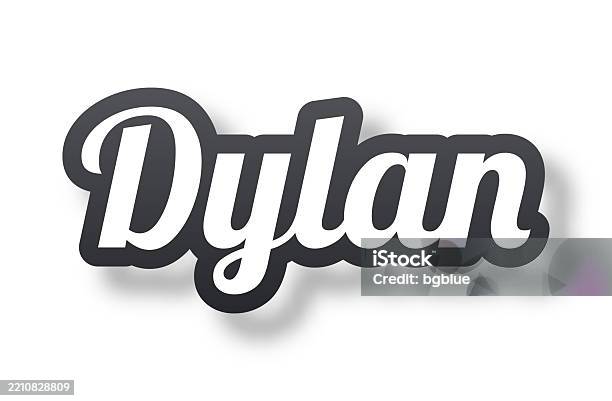 Dylan Note Background Dylan Male Name 3d Text With Shadow On White Background Stock ...