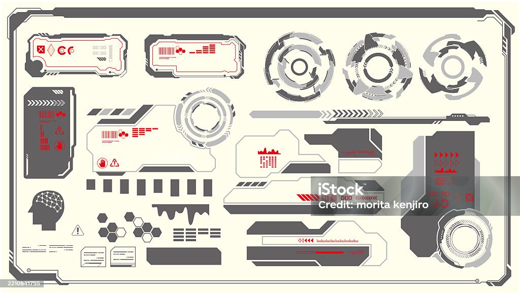 Interface Border Interface Frame Border Set Stock Illustration - Download Image Now ...