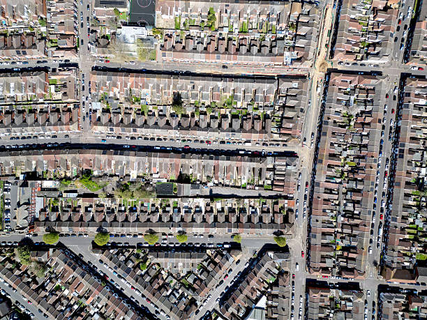 istock Typical residential area of ​​England view from above 2210845679