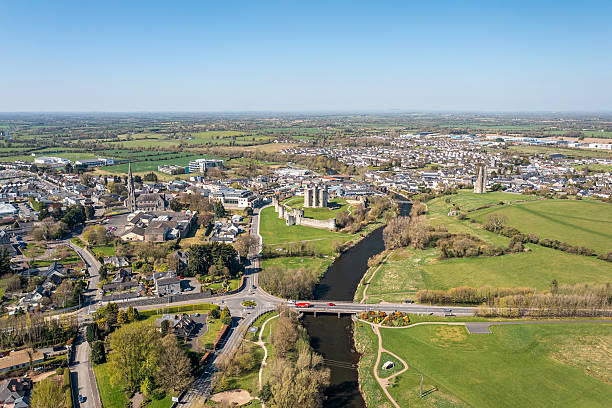istock Aerial View Over Trim, County Meath, Ireland 2210847280