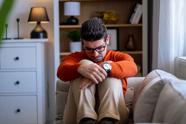 istock Tired sad man tired from housework worry. 2210866094
