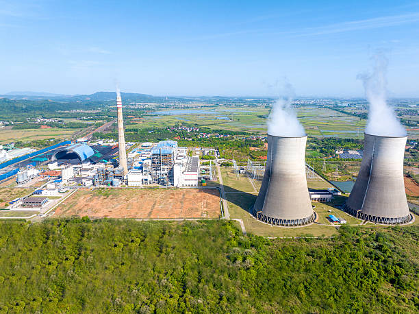 istock Power Station. Aerial View 2210868876