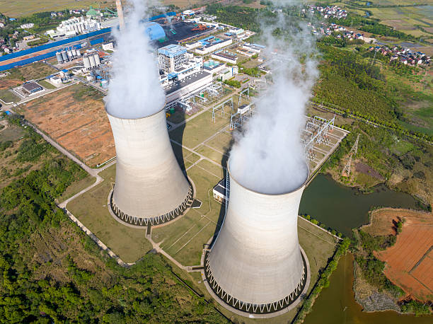 istock Power Station. Aerial View 2210870902