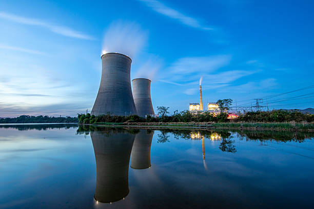 istock Thermal power plant at night 2210875526