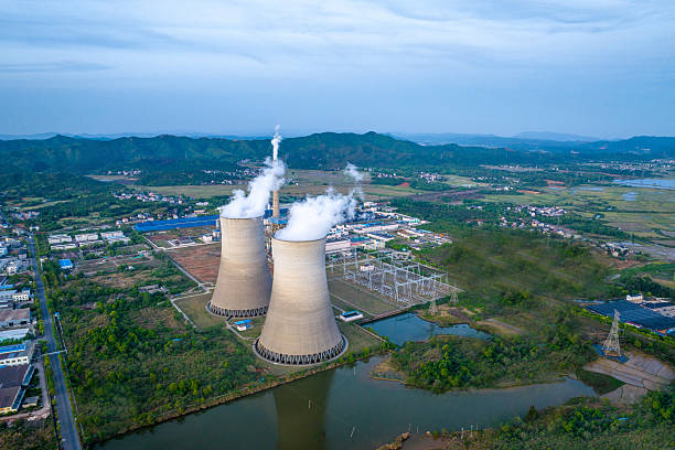 istock Power Station. Aerial View 2210875666