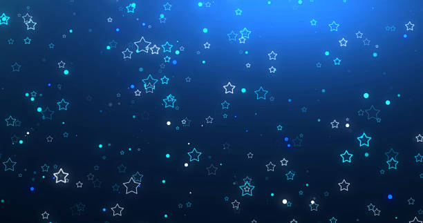 istock Particles shining stars shimmering magical festive celebration happy joyful bg. Lights glowing, stunning elegant advertisement glamorous award show loop. Children birthday anniversary love theme. 2210877993