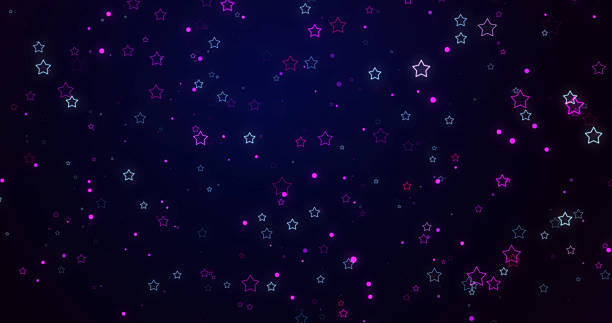 istock Particles shining stars shimmering magical festive celebration happy joyful bg. Lights glowing, stunning elegant advertisement glamorous award show loop. Children birthday anniversary love theme. 2210878003
